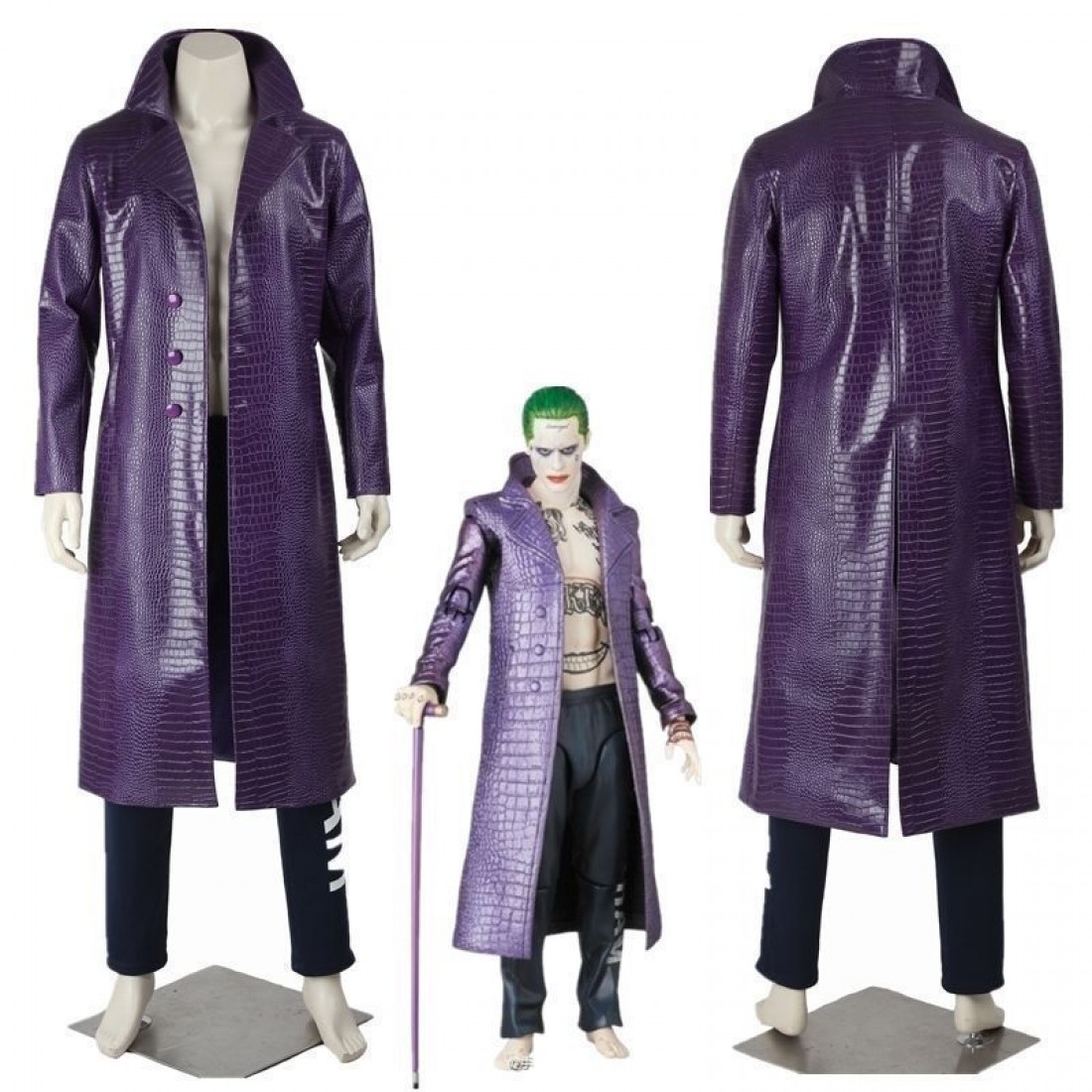 suicide squad joker trench coat